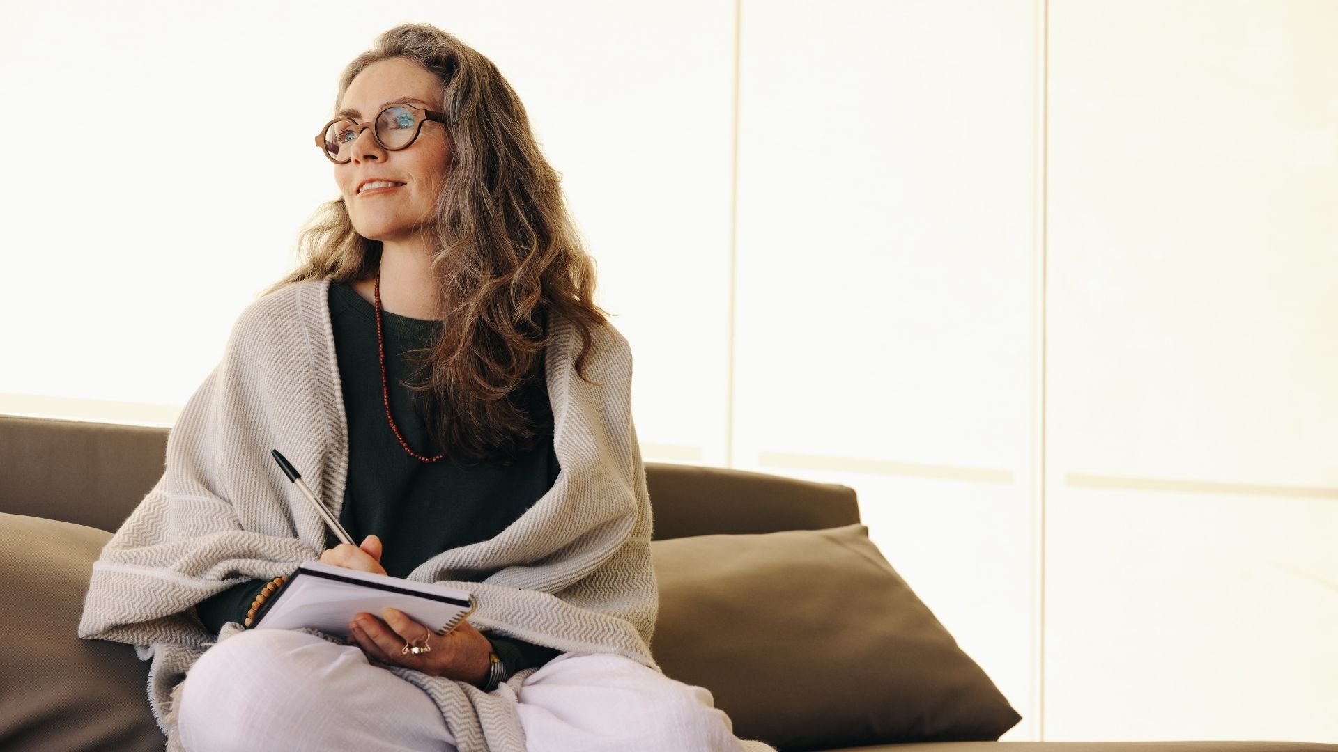 woman reflecting on her gifts