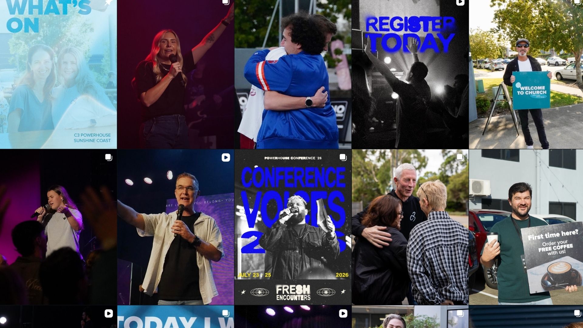 c3 powerhouse instagram grid